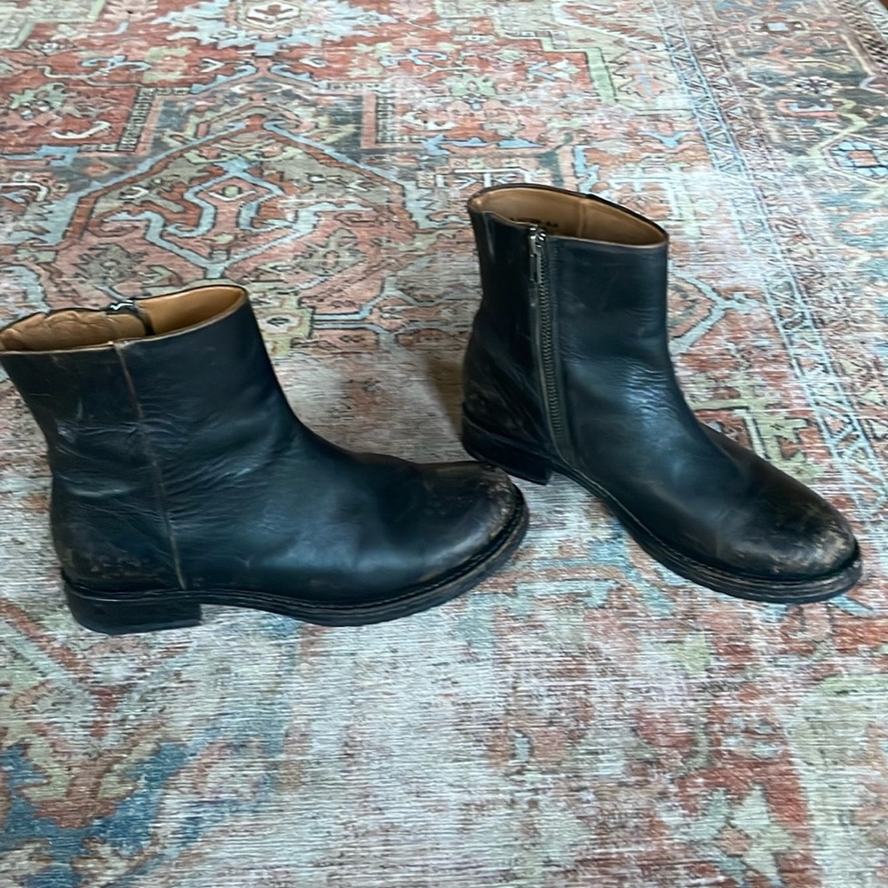 Frye Boots Distressed Like New.  Super cute and a like new.  Really great price!
